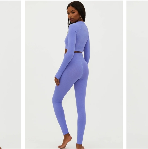 ⛱️ BEACH RIOT Periwinkle Waffle Piper Legging ⛱️ - Picture 4 of 5